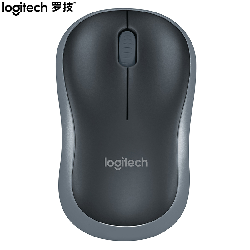  罗技（Logitech） M185 无线鼠标 99mm*60mm*39mm（单位：个） 黑色灰边