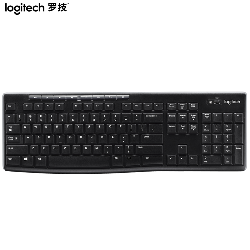 罗技（Logitech） K270 无线键盘 长440mm*宽140mm*高30mm（单位：套） 108键 黑色