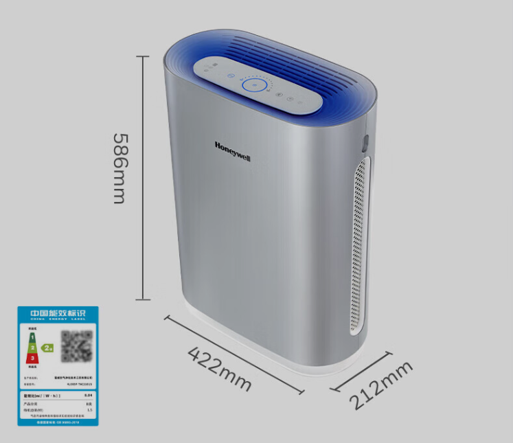 霍尼韦尔（Honeywell）空气净化器 家用卧室办公去除甲醛细菌过敏原烟味 KJ305F-TAC2101S