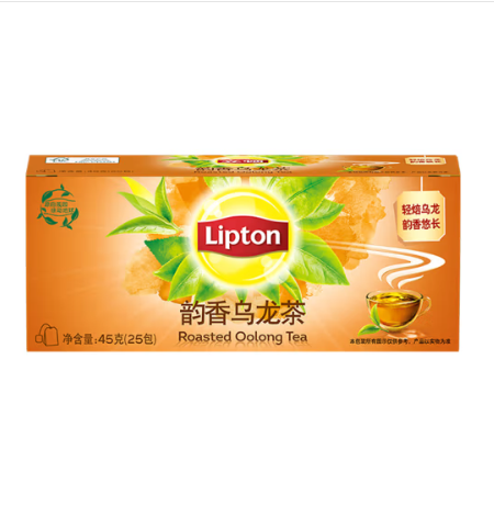 立顿（Lipton）茶包 红茶绿茶茉莉花乌龙茶 办公室下午茶 茶叶 乌龙茶25包（45g）