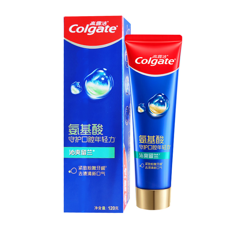 高露洁（Colgate） 沁爽留兰 氨基酸牙膏 120g（单位：支）