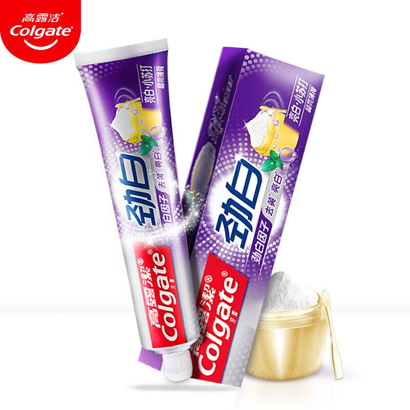 高露洁（Colgate） 留兰味 劲白小苏打牙膏 120g（单位：支）